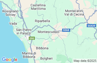 Map of Montescudaio