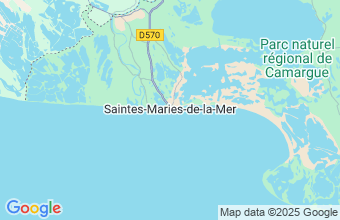 Map of Saintes-Maries-De-La-Mer