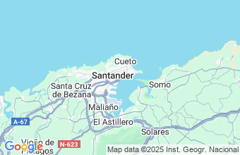 Map of Santander