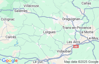 Map of Lorgues