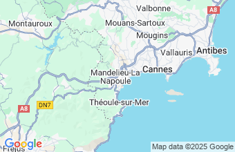 Map of Mandelieu La Napoule
