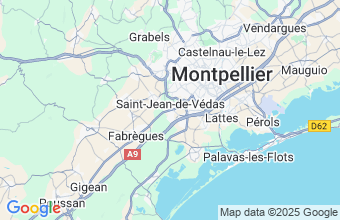 Map of St Jean De Vedas