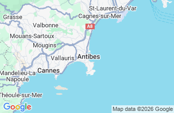 Map of Antibes
