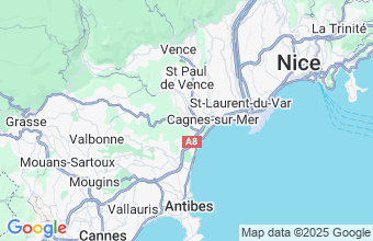 Map of Villeneuve-Loubet