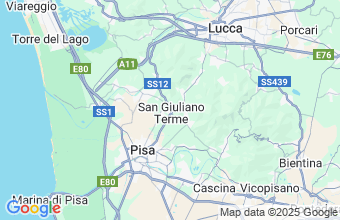 Map of San Giuliano Terme