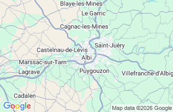 Map of Albi