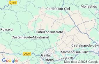 Map of Cahuzac Sur Vere
