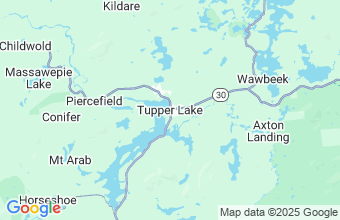 Map of Tupper Lake