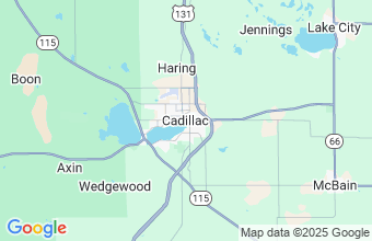 Map of Cadillac