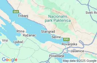 Map of Starigrad Paklenica