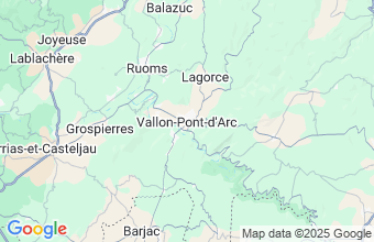 Map of Vallon Pont d'Arc
