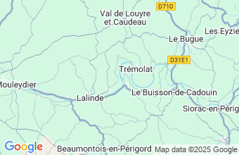 Map of Mauzac Et Grand Castang