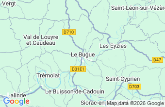 Map of Le Bugue