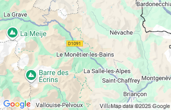 Map of Monetier Les Bains