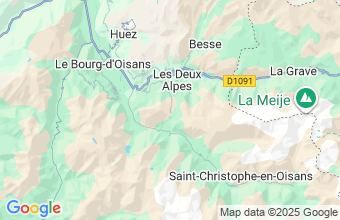Map of Les Deux Alpes