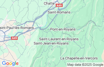 Map of Saint-Thomas-en-Royans