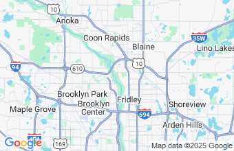 Map of Coon Rapids