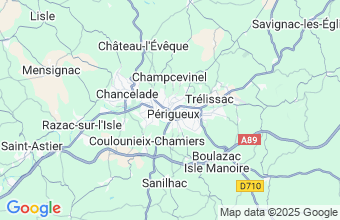 Map of Perigueux