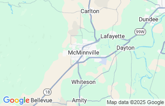 Map of McMinnville