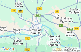 Map of Novi Sad