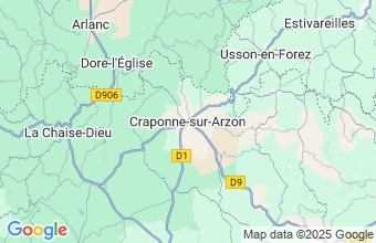 Map of Craponne-Sur-Arzon