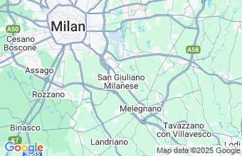 Map of San Giuliano Milanese