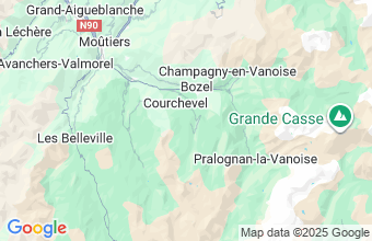 Map of Courchevel