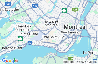 Map of Dorval