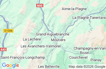 Map of Aigueblanche