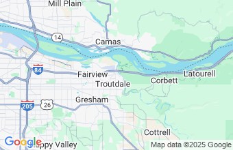 Map of Troutdale
