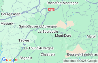 Map of La Bourboule