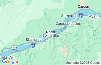 Map of N. Bonneville