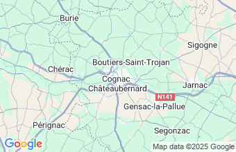 Map of Cognac