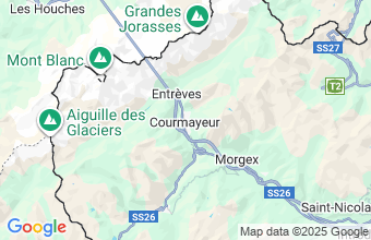 Map of Courmayeur