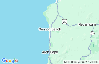 Map of Cannon Beach
