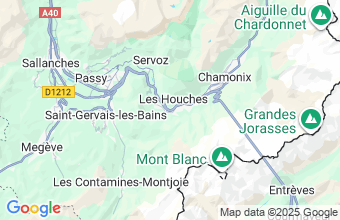 Map of Les Houches Chamonix Mont