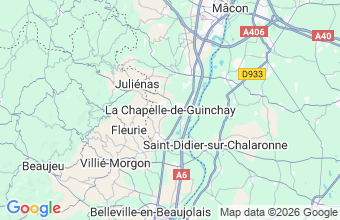 Map of La Chapelle De Guinchay