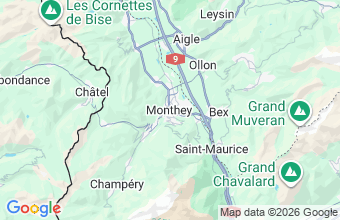 Map of Monthey