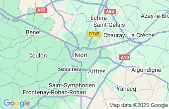 Map of Niort