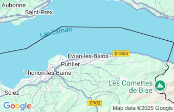 Map of Evian Les Bains
