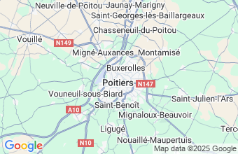 Map of Poitiers