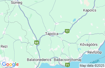 Map of Miskolc-Tapolca