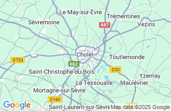 Map of Cholet