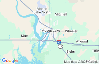 Map of Moses Lake