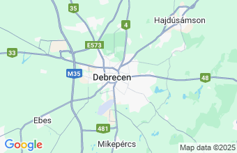 Map of Debrecen