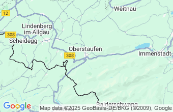 Map of Oberstaufen
