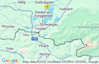 Map of Hohenschwangau