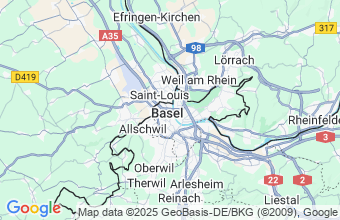 Map of Basel