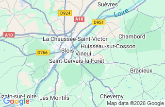 Map of Vineuil