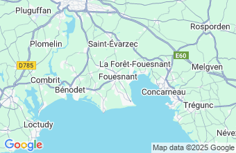 Map of Fouesnant